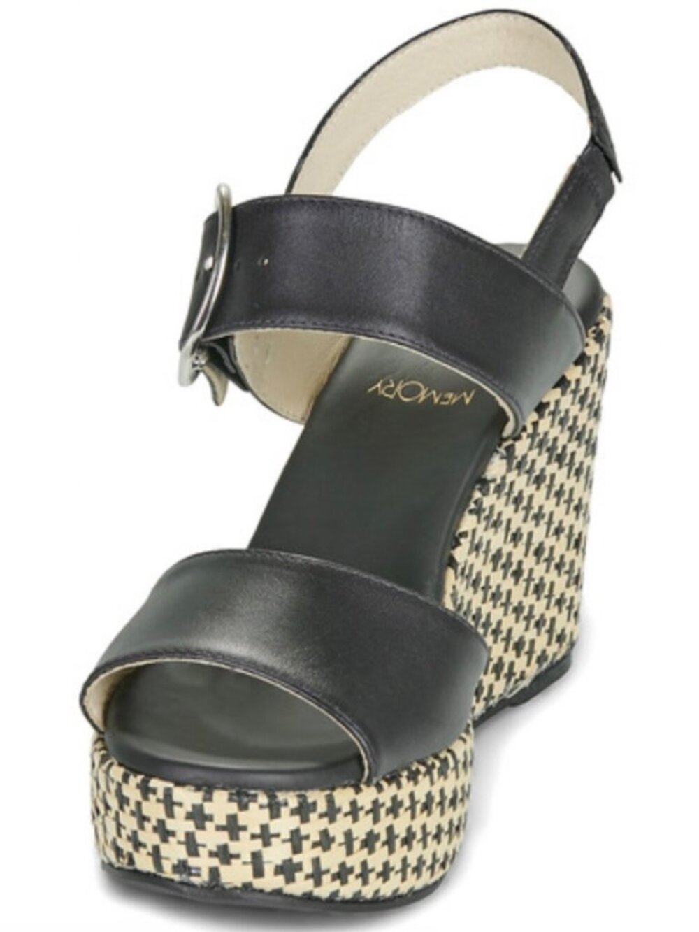 NeroGiardini Slingback Espadrille Platform Wedge Sandals